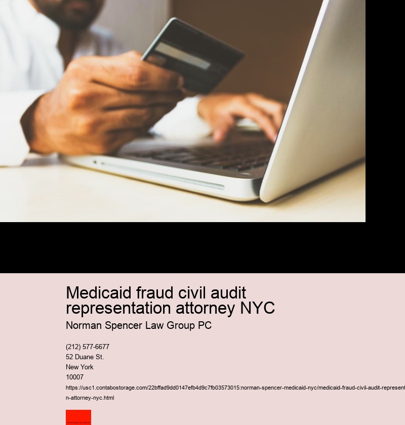 Medicaid fraud civil audit representation attorney NYC
