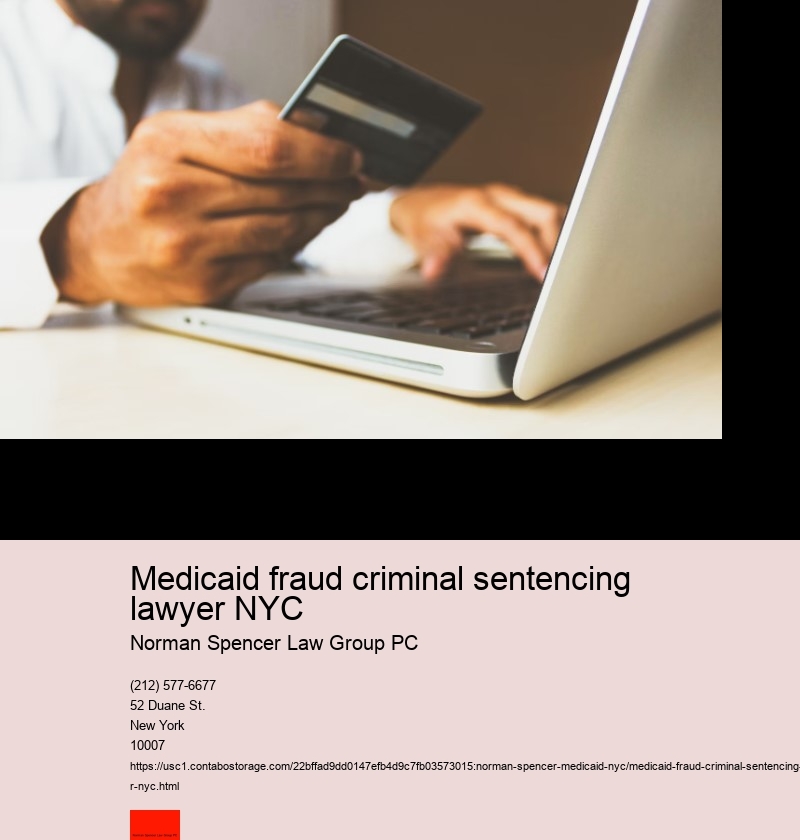 Medicaid fraud criminal sentencing lawyer NYC